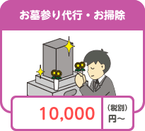 お墓参り代行・お掃除