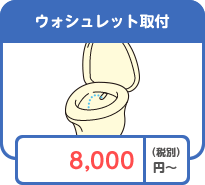 ウォシュレット取り付け